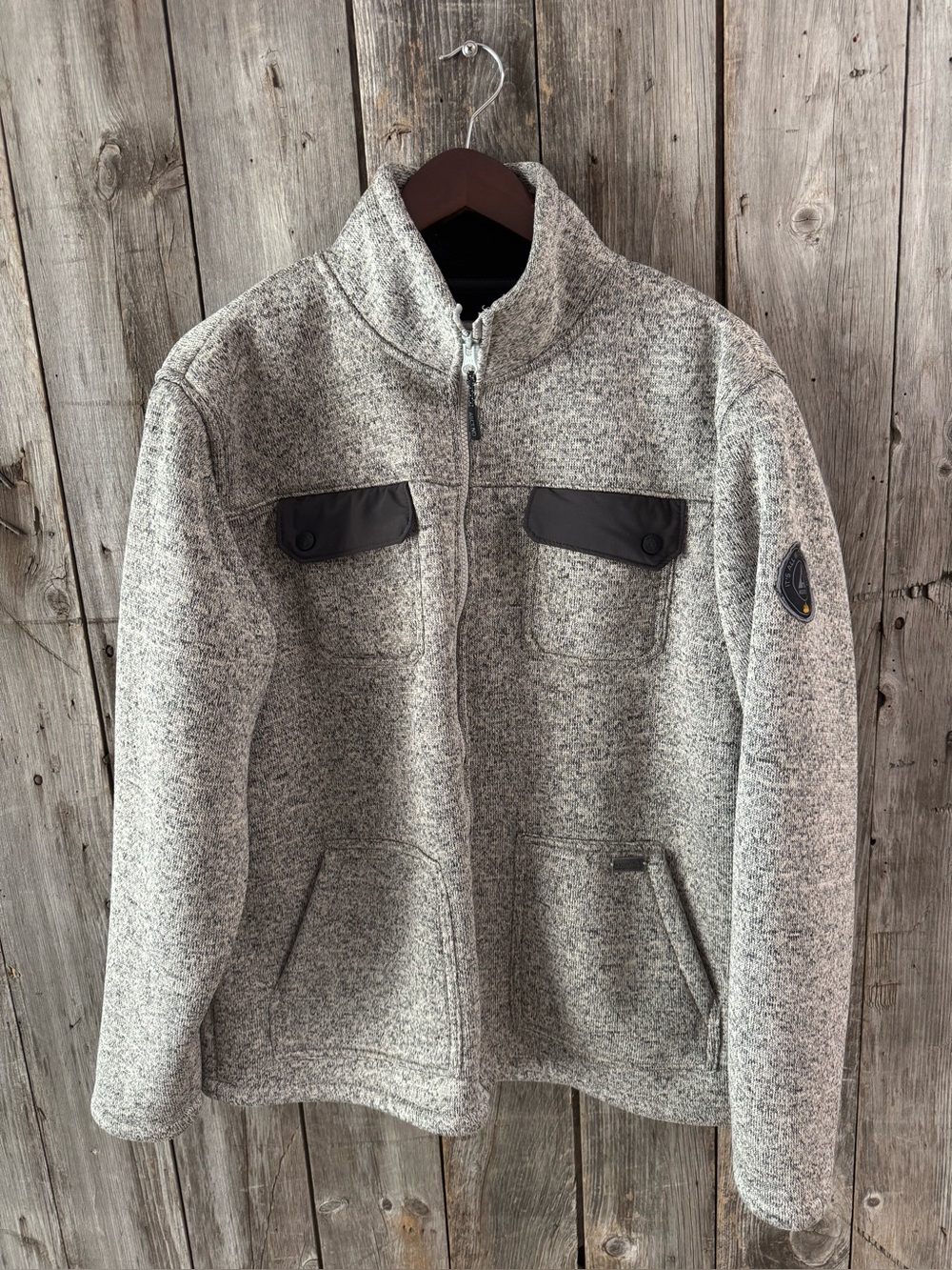 ASCEND Fleece Lined Grey Jacket - size large